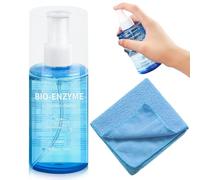 200ml Nettoyant pour écrans, Spray nettoyant pour écrans tactiles, Solution nettoyante écrans, avec Chiffon Microfibre, pour Ordinateur, Tablette, télévision, Nettoyage sans Traces