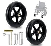 200mm Roulette Avant de Fauteuil Roulant, 2 Roues avant du Fauteuil Roulant Antidérapant/Résistant à l'usure, Roue de Fauteuil Roulant pour Fauteuils Roulants, ruedas de repuesto sólidas de 200 mm