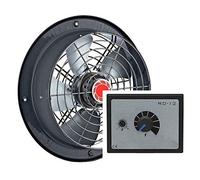 200mm Ventilateur Mural Variateur de vitesse 500 Watt avec Extracteur d'air Industriel VENTILATEUR Aspiration ventilation 20cm