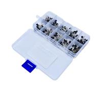 200pcs 10 Kits D'assortiment De Transistor De Valeur 50v 100mA TO-92 TRANSISTORS POUR CIRCUIT ELECTRONIQUE 3PIN DU DES PROJETS ET RÉPARATION ÉLECTRONIQUE