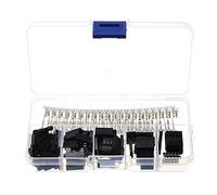 200PCS 2.54mm Homme/Femme Pin Way Câble Connecteur Borne 2/3/4/5 Broche électrique Broche Jumper en-tête Boîtier fil Kit connecteur,Compact et léger(250Pcs)