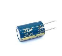 200pcs 300Pcs/lot High frequency low impedance 250V 22Uf aluminum electrolytic capacitor size 10 * 17 22Uf 20% NWPNLXEA(200pcs)