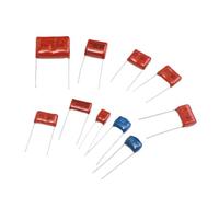 200pcs 630V 0.001uf - 2.2uf Metal Film Capacitors Assortment Kit 25Values High Frequency Capacitor Set 0.1uf 0.22uf 0.33uf 1uf AUOQKQUT