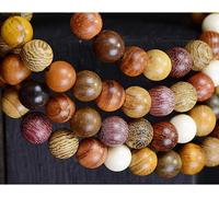 200pcs 8mm Beautiful Natural Polished Round Rosewood Loose Beads For Jewelry Making Diy Handmade Crafts