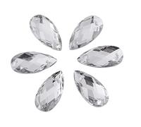 200Pcs Acrylique Rhinestone Flatback Vêtements Décorations, Flatback AB Acrylique Résine Cristal(Water Droplets-blanc)