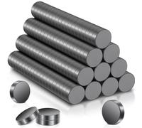 200pcs aimants pour Tableau magnétique, Petits aimants Noirs 10 x 3 mm, aimants en ferrite forts, aimants de réfrigérateur, aimants Ronds aimants de réfrigérateur