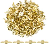 200pcs Attaches Parisiennes Or Mini Brads Rond Pointe Clous En Métal Rivets Cloutés Travaux Manuels Et Scrapbooking Décoration Diy Loisirs Créatifs