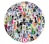 200PCS Autocollants Alphabet Vintage A-Z Lettres et 0-9 Chiffres Autocollants Alphabet Vinyle Imperméable pour Scrapbooking, étiquettes, Ordinateurs Portables, Journaux, Vélo, Bricolage