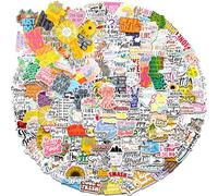 200PCS Autocollants Texte Inspirant et Citations Motivantes, Waterproof Vinyle Rétro Stickers pour Scrapbooking, Livres et Ordinateur Portable, pour Enfants, Adultes et DIY Amateurs