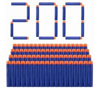 200PCS Balle Nerf, Flechette en Mousse Recharge Balle Munition Accessoires | 7.2cm Fléchettes Balle en Mousse Compatible avec Nerf N-Strike Elite Series Blasters Kid Toy Gun, Bleu