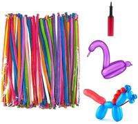 200Pcs Ballons De Modélisation Avec Pompe - Ballons De Baudruche À Modeler Multicolores Magiques Ballons En Latex Longue Pour Anniversaires, Party, Cérémonie De Mariage (200Pcs)