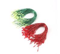 200pcs Cintres d'Ornements de Noël, Cordes pour Noël Décor Cordon à Pression d'Ornement pour Décorations Suspendues d'arbre de Noël, Fournitures de Fête (Rouge, Vert)