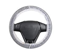200Pcs Couvercles de Volant Jetables, Elastique Couvercles de Volant Manchon de Protection Accessoires de Voiture Fit Diamètre Maximum 38 cm / 15,7 Pouces