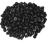 200pcs Disposable Tattoo Pigment Ink Cups Skull Tattoo Ink Cups For Tattoo Permanent Makeup Container Cap Tattoo Accessory Tattoo Kits (Black)[Z2731]