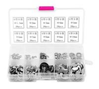 200pcs E Clip Acier Inoxydable 304, Anneaux de Blocage M1.5 à M10 - Résistance à la Corrosion, Large Gamme de Tailles, Idéal pour Réparations et Assemblages