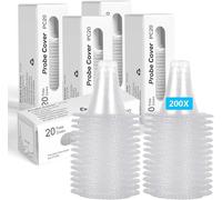 200pcs Embouts Pour Auriculaire Braun,Couvre-Auriculaire,Embouts Pour Thermomètres Filtres Pour Lentilles,Pour Tous Les Modèles