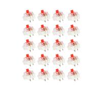 200Pcs en Plastique pour le Remplacement Du Clavier de L'Interrupteur Mécanique MX RGB à 3 Broches Rouge Cerise