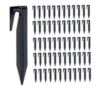 200pcs Ground Stakes, 3, 3 Entades en Plastique en Forme de J, Ancres au Sol Pratiques et Professionnelles, Chevilles pour la clôture pour Animaux de Compagnie, Tente Camping, Jardinage à Domicile