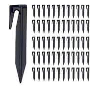 200pcs Ground Stakes, 3, 3 Entades en Plastique en Forme de J, Ancres au Sol Pratiques et Professionnelles, Chevilles pour la clôture pour Animaux de Compagnie, Tente Camping, Jardinage à Domicile