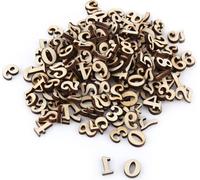 200pcs lettres A-Z en bois mélangées 0-9 chiffres non demandés Décorations DIY Enfants Apprentissage précoce Jouets