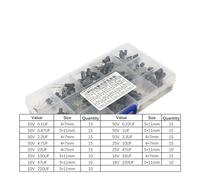 200Pcs/lot 0.1UF-220UF 15Values Aluminum Electrolytic Capacitors 16-50V mix Electrolytic capacitor NWPNLXEA