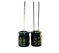 200pcs/lot Q02 high frequency low impedance 50v 47UF aluminum electrolytic capacitor size 6 * 7 47UF 20% NWPNLXEA