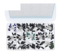200pcs/lot Radial capacitors set 15Values 10V 16V 25V 50V 0.1uF-220uF Electrolytic Capacitor Assortment Kit 0.22uf 2.2uf 100uf AUOQKQUT