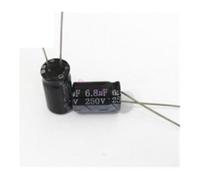 200pcs/lot T35 250v 6.8UF aluminum electrolytic capacitor size 8 * 16 6.8UF250v 20% EKFBQBGW