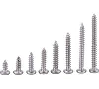 200pcs M3 Stainless Steel SS304 SelfTapping Screws Pan Flat Truss Heads (Vis autotaraudeuses en acier inoxydable SS304)