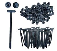200Pcs Nylon Universal Cable Tie Buckle, Heavy Duty Self-Locking Nylon Zip Ties Holder. Small Cinch Straps, Multipurpose Plastic Cable Ties Tool for Car Daily Repair (50PCS)