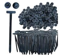 200Pcs Nylon Universal Cable Tie Buckle, Heavy Duty Self-Locking Nylon Zip Ties Holder. Small Cinch Straps, Multipurpose Plastic Cable Ties Tool for Car Daily Repair (200PCS)