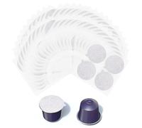 200pcs Opercule Aluminium Thermoscellable, Capsules de Café Expresso en Aluminium 37mm Compatibles avec les Machines Nespresso Original Line (Pas de Tasse à Capsule, Style 2)