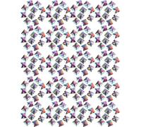 200pcs/Pack Flatback résine acrylique coudre cristal brillant avec trou -accessoires pour l'artisanat (#7)