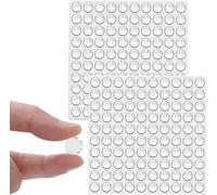 200Pcs Patin Silicone Transparent - Patins Adhésifs Antiderapant Antibruit Idéales pour Tampon Meubles - 2 Taille