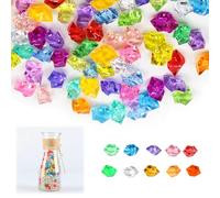 200PCS Pierres Précieuses pour Enfants, Kit d’Excavation de Pierre Précieuse Enfant, Cristaux Acryliques Colorés pour Chasse au Trésor pour Anniversaire, Décor de Table et Remplisseur de Vase