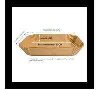 200Pcs pour Ninja Foodi Airfryer Cuisine Cuisson Rectangulaire Friteuse à Air Papier SpéCial Jetab