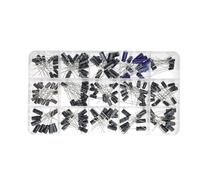 200Pcs Radial Capacitors Set 15Values 10V 16V 25V 50V 0.1Uf-220Uf Electrolytic Capacitor Assortment Kit .22Uf 2.2Uf 100Uf Capacitance Meters