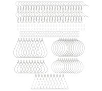 200pcs Résultats d'oreille Résultats des Bijoux Sûrs Renseignements d'oreille Crochets d'oreille Matériaux d'oreille Faits À Main pour Les Oreilles Fabrication Bijoux