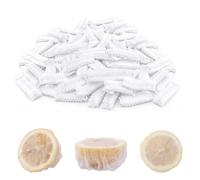 200pcs Sacs à Quartiers de Citron, Emballages Étirables Filet à Jus de Citron Chiffons à Presser pour Une Extraction Sans Pépins, Idéal pour Presser du Citron Frais ou du Citron Vert (Blanc)