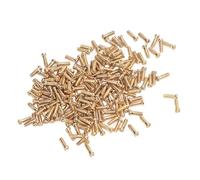 200Pcs Stainless Steel Glasses Repair Screws Gold Plated Small Flat Head for Eyeglasses Sunglasses