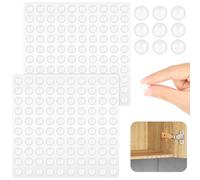 200PCS Tampon Amortisseur Meubles, 8x3 mm Autocollant Transparente Pieds, Silicone Tampon Amortisseur Transparent, Butées de Protection en Caoutchouc, pour Portes de Placard, Clavier, Tiroir, Chaise