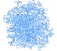 200pcs Tétines acryliques Bébé Baptême Cadeau d'anniversaire Mini Décoration Accessoiresblue
