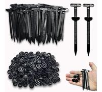 200Pièces Collier De Serrage Plastique Rivet Nylon Universal Cable Tie Buckle Serre Cable Autobloquant Attaches Autobloquantes Universelles en Nylon Rivets en Plastique pour Réparation (200)