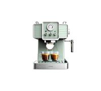 Cecotec Express Power Espresso 20 Tradizionale Light Green. 1350 W, Espresso et Cappucicno, 20 bars et thermoblock, vaporisateur, manomètre, design vintage, capacité 1,5 litres