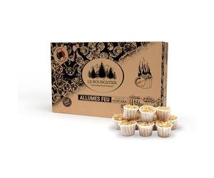 200u Allume-feu Capsule Premium en sciure et Cire végétale 100% Naturel pour Feux de Camp, Barbecue, Grill, cheminée poêle à Bois et Allume-Charbon, Combustion de 10 à 15mins