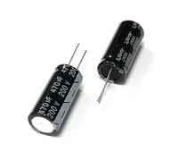 200V470uf 18x40mm Aluminum Electrolytic Capacitor 470uf 200v 470mf 200vdc 470MFD 200wv 22uf 33uf 47uf 100uf 220uf 330uf 200v NWPNLXEA(200v33uf 10x17 10pcs)