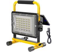 200w 10000lm LED Construction Site Flood Inondation De Travail Portable Rechargeable avec Télécommande 24000mah Batterie Ip65 Lampe De Travail étanche, B
