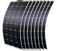 200w 300w 400w 600w 800w 800w Kit De Panneau Solaire avec Contrôleur De Charge 40a Panneau Solaire Monocristallin Flexible 18v pour Charge De Batterie 12-24v Batterie De Voiture Camper, 800w