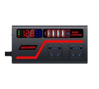 200W Car Power Inverter - 12V/24V To 220V Lighter Converter | Portable Charging Strip For Phones Laptops | For Cars Trucks SUVs RVs Camping Road Trips