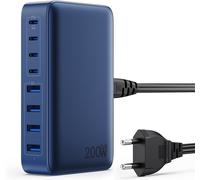 200W Chargeur Usb C, Chargeur Rapide Avec Gan Iii Tech, 8 Ports Pd Qc Pps Prise Multiple, 65W Adaptateur Chargeur Laptop Compatible Avec Macbook Pro/Air Laptop, Iphone, Ipad Pro, Galaxy, Ste[Z234]